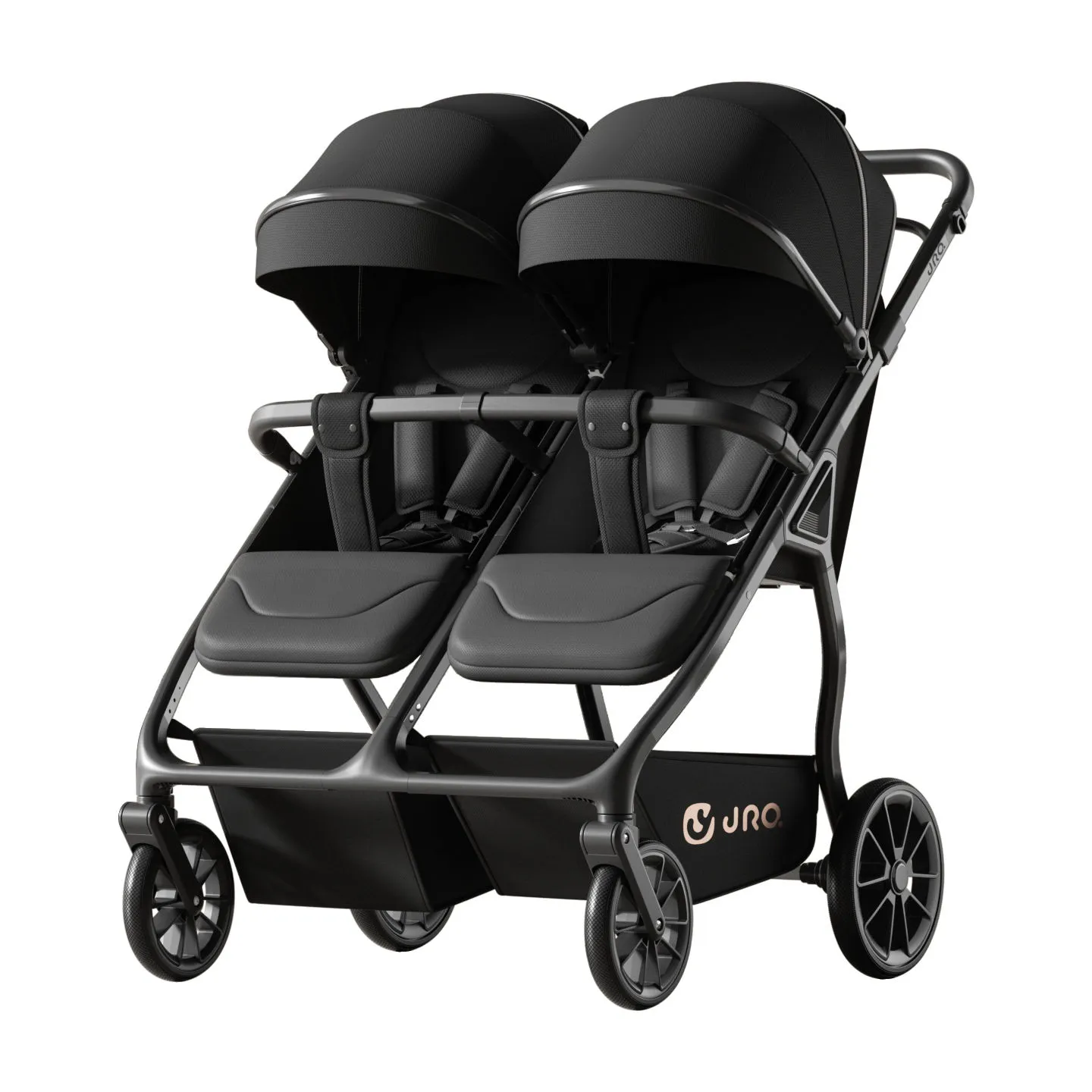 Side-by-Side Twin Baby Stroller with Independent Seats - Image 2