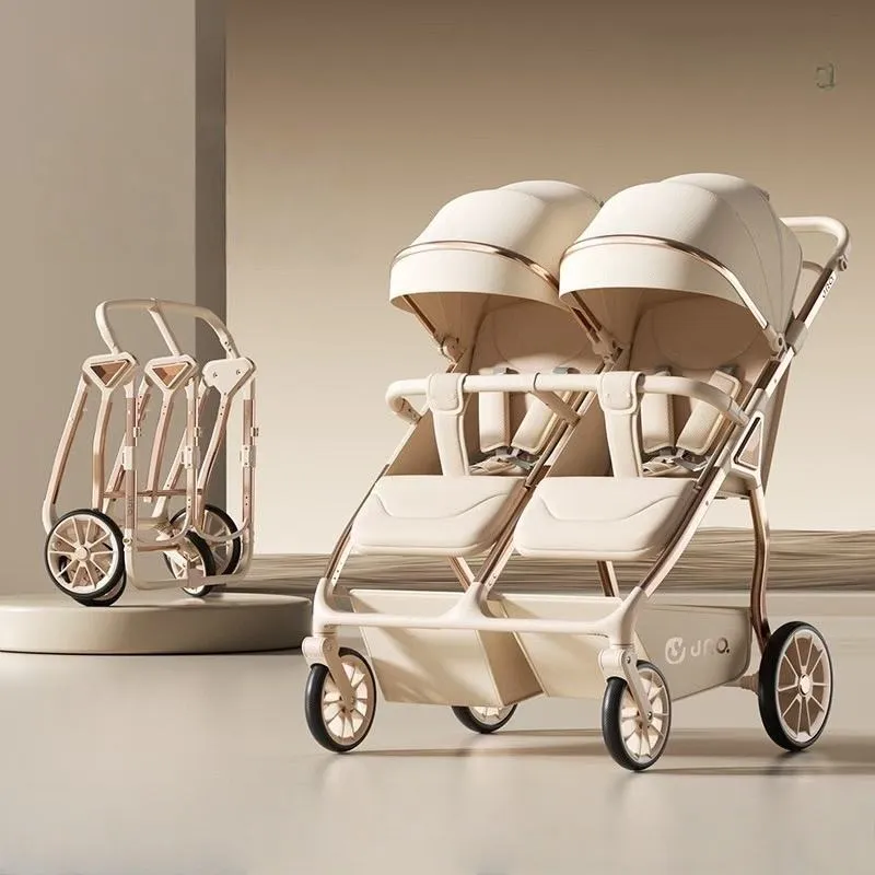 Side-by-Side Twin Baby Stroller with Independent Seats - Image 4