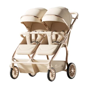 Side-by-Side Twin Baby Stroller with Independent Seats