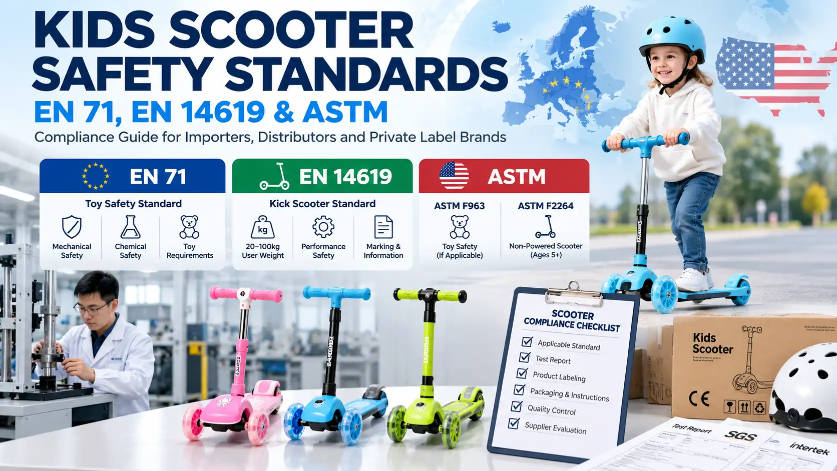 Kids Scooter Safety Standards: EN 71, EN 14619 & ASTM
