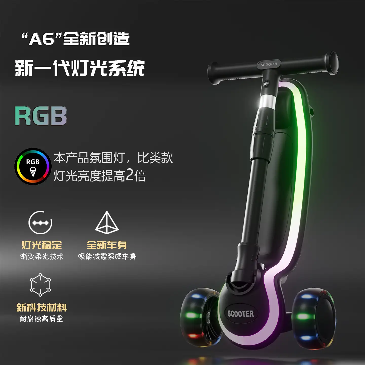 LED 3 Wheel Kids Scooter Manufacturer China | Wholesale & OEM - Image 3