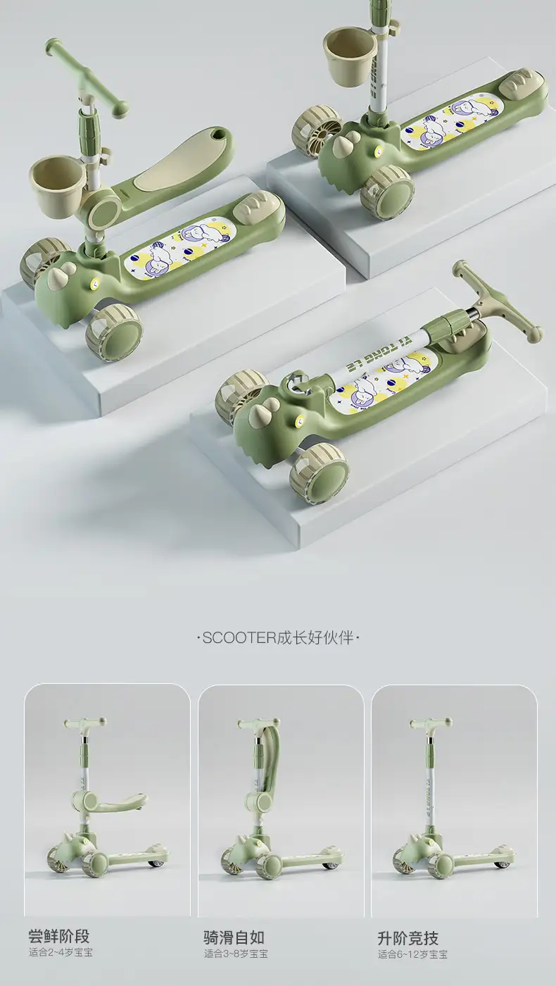 5 in 1 Kids Scooter Manufacturer China | Seat & Push Handle - Image 5