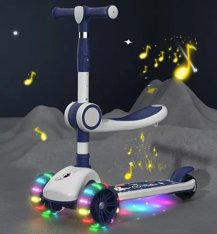 Kids Scooter with Parent Push Handle & Safety Guardrail | Wholesale - Image 5