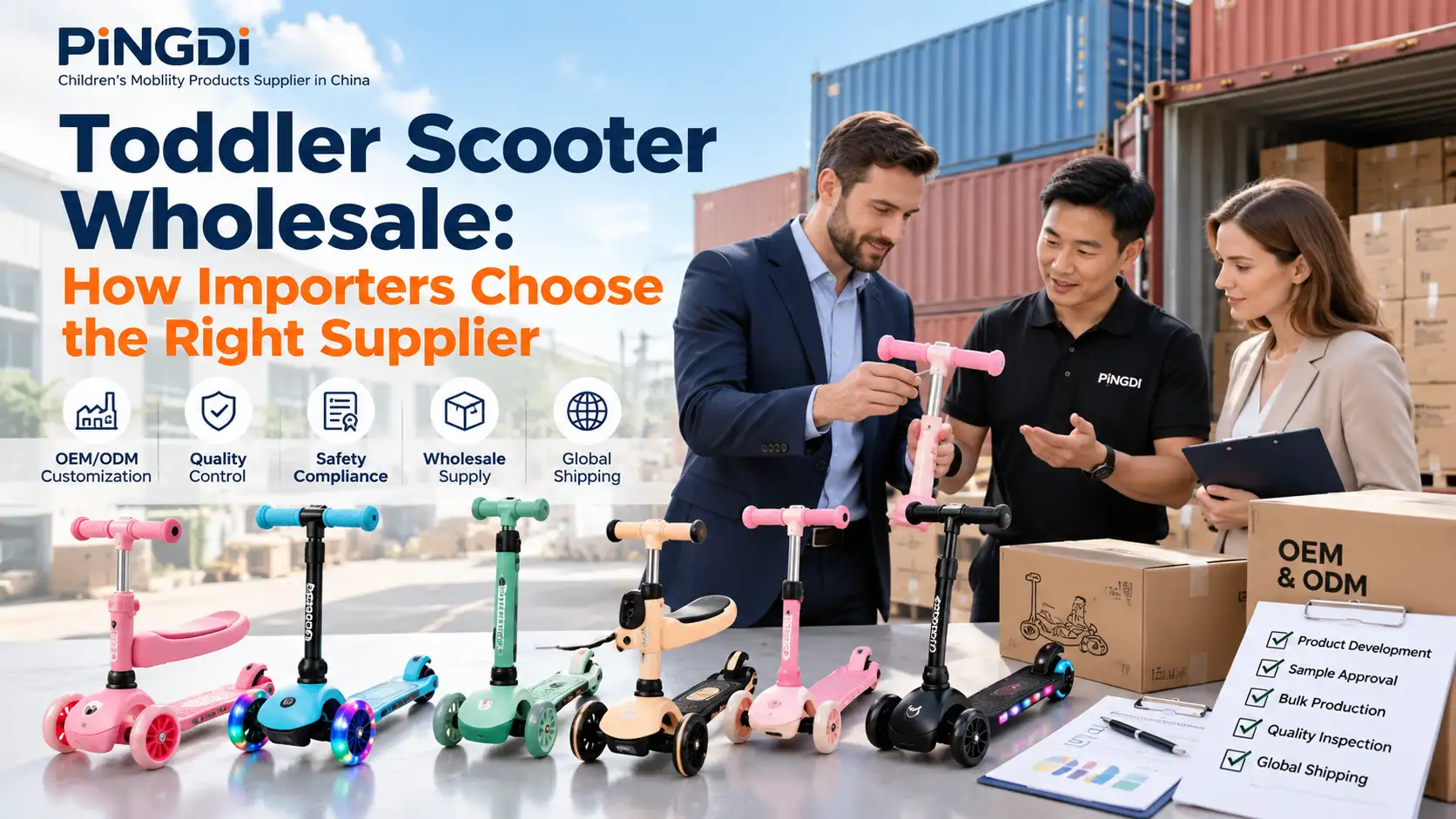 Toddler Scooter Wholesale: How Importers Choose the Right Supplier